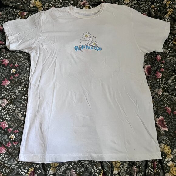 Ripndip L white psychedelic mushroom shirt - Picture 2 of 2